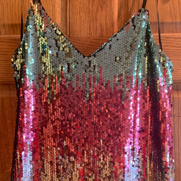 Express | Gradient Sequin Dress - Picture 4 of 8